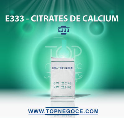 E333 - citrates de calcium