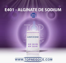 E401 - alginate de sodium