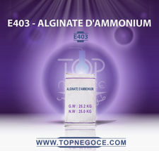 E403 - alginate d&#39;ammonium