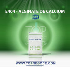 E404 - alginate de calcium