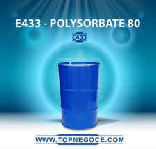 E433 - monooleate de polyoxyethylene sorbitane (polysorbate 80)