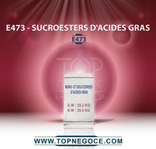 E473 - sucroesters d&#39;acides gras