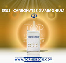 E503 - carbonates d&#39;ammonium