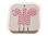 Earpod (maos livres / auscultadores) desing retro cor rosa e branco, em caixa - 2