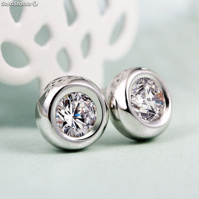Earrings made of 925 silver with Cubic Zirconite. - Zdjęcie 2