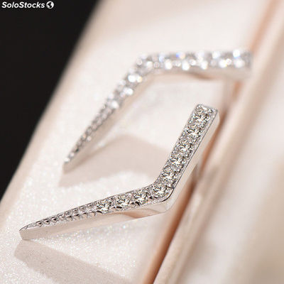 Earrings made of 925 silver with Zirconia. - Zdjęcie 2