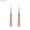 Earrings plated in 18k rose gold created with Cubic Zircon. - 1