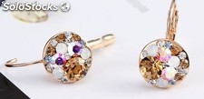 Earrings plated in 18k rose gold created with Swarovski® crystal.