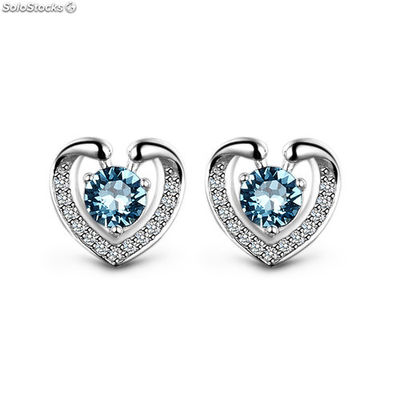 Earrings- Silver earrings made with Swarvski® Crystal and Cubic Zircon. - Zdjęcie 2
