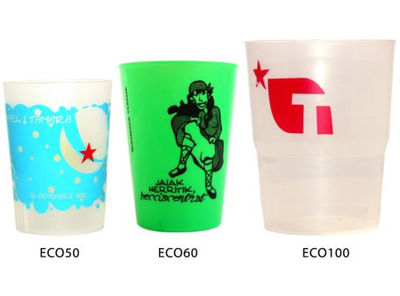 Eco 50, 60 y 100 - Vasos PP reutilizables Reusable PP Cup 50ml, 60ml and 100ml