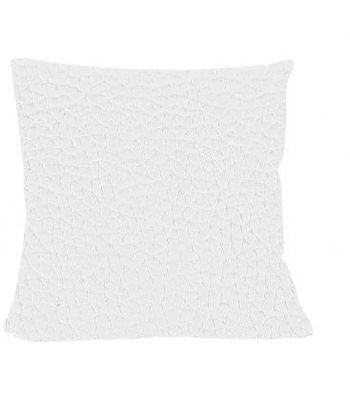 ecoleather branco almofada square. 10x45x45 cm