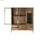 Ekspozytor stojący DKD Home Decor Metal Szkło Drewno akacjowe Drewno z Recykling - 3