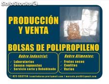 Elaboración de bolsas de polipropileno