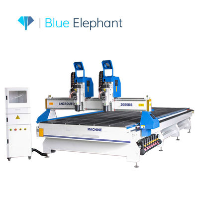 ELECNC-2055-DS Máquina CNC talladora de madera Multi Cabezas