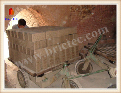 Electric Auto Brick Unloading Cart with design and build hoffman kiln - Foto 4