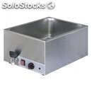 Electric bain marie with drain tap - mod. bmcr - pans not included - single