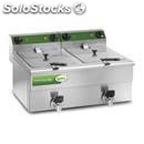 Electric fryer with drain tap - countertop - mod. mfr210r - capacity lt 14,5 +