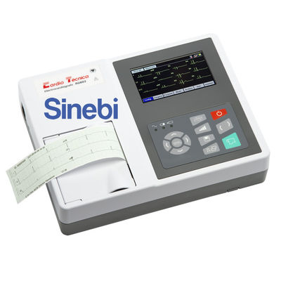 Electrocardiografo 3 Canales Cardiotecnica RG603 Tactil con Diagnostico Sinebi - Foto 2