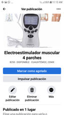Electroestimulador muscular 4 parches