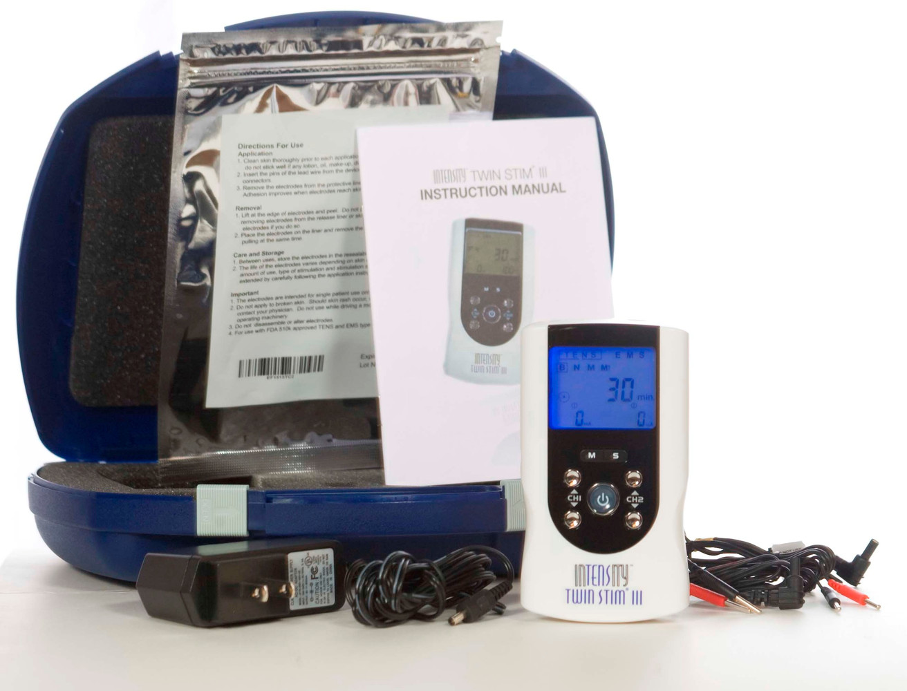 Electroestimulador Muscular, 3 en 1 TENS, EMS, Masaje Relax, 28 modos + 20  Niveles Intesidad, Digital y Táctil, Bateria Lithio USB, Magnetoterapia