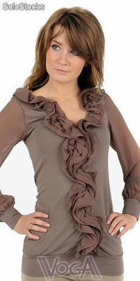 Elegancka bluzka z żabotem - miss berge by sabra - Zdjęcie 2