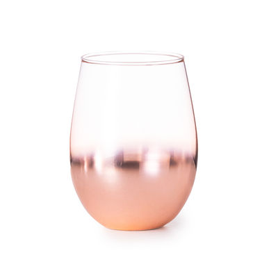 Elegante set de vinos en cristal innovador recubrimiento rosado degradado. - Foto 3
