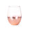 Elegante set de vinos en cristal innovador recubrimiento rosado degradado. - Foto 3