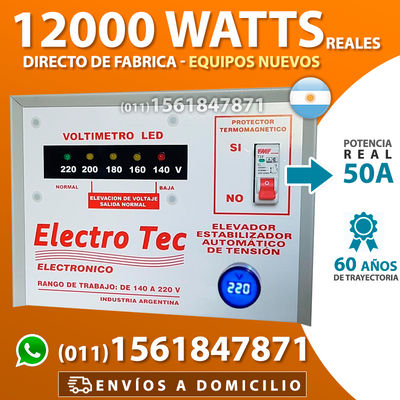 Elevador de Tensión Automático 16000 Watts | 16 kVA | 63 A - Foto 5