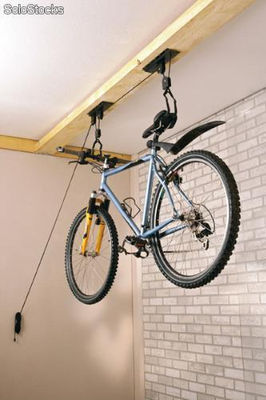 Elevador soporte de bicicletas para techo de garaje - Foto 3