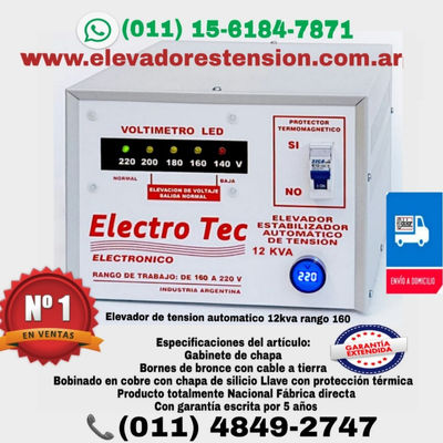 Elevadores Automaticos de tension // Elevadores de voltaje te:(011) 1561847871