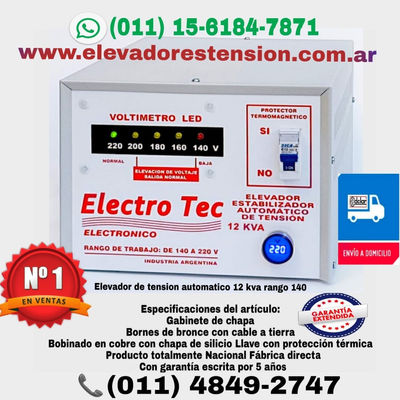 Elevadores Automaticos de tension // Elevadores de voltaje te:(011) 1561847871 - Foto 2