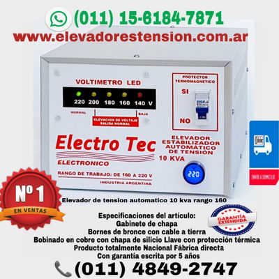 Elevadores Automaticos de tension // Elevadores de voltaje te:(011) 1561847871 - Foto 4