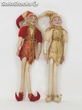 Elfos con cascabeles y cabeza resina 115 cm