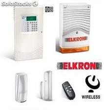 Elkron kit alarme sans fil avec transmetteur gsm integre