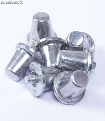 Embalagem de 100 grampos pitons em alumínio cónicos - Foto 2
