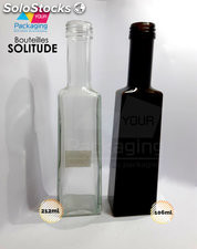 Emballage alimentaire - Bouteille solitude 250ml (verre teinté)