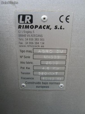 Emballeuse rimopack Flowpack modèle agro 3m 2009 - Photo 3