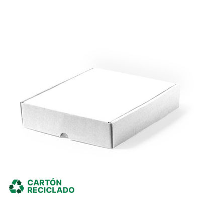 Embapak | 100uds. | Cajas Cartón Reciclado Corrugado Blanco 16 x 8.5 x 15 |