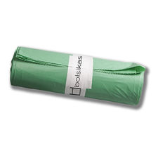 Embapak | 12 Rollos |Bolsas de basura 110x140 | 130 litros color Verde | Baja