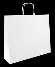 Embapak | 200u. | Bolsa papel asa rizada 52 x 16 x 42 Blanca