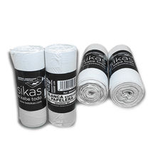 Embapak | 25 Rollos |Bolsas de basura 70x80 | color Blanco | Baja densidad