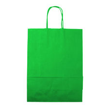 Embapak | 250u. | Bolsa papel asa rizada 22 x 10 x 28 Verde claro