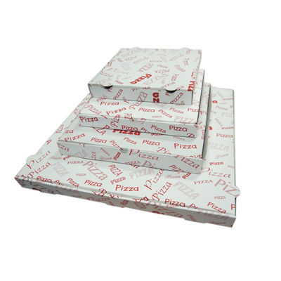 Embapak | 500u. | Caja pizza 26x26x3,5 &#39;modelo pizza&#39; blanca