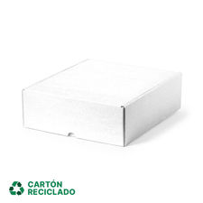 Embapak | 50uds. | Cajas Cartón Reciclado Corrugado Blanco 26.5 x 9 x 30 | Cajas