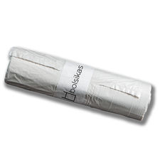 Embapak | 60 Rollos |Bolsas de basura 41x36 | 8 litros color Blanco | Alta