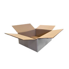 Embapak | Pack 15uds. | Caja de cartón ondulado con solapas canal doble 43x30x11
