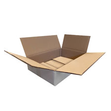 Embapak | Pack 15uds. | Caja de cartón ondulado con solapas dobe canal
