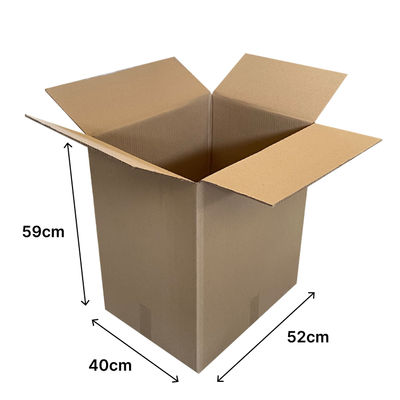 Embapak | Pack 15uds. | Caja de cartón ondulado con solapas doble canal 52x40x59 - Foto 2