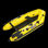 Embarcacion 230 pro aquaparx amarilla - 1