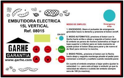 Embutidora Eléctrica automática, GARHE novedad - Foto 2